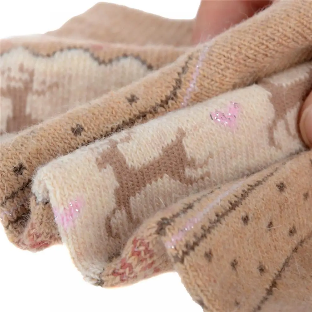 Хит продаж подарок снежинка олень дизайнерские женские плотные шерстяные носки