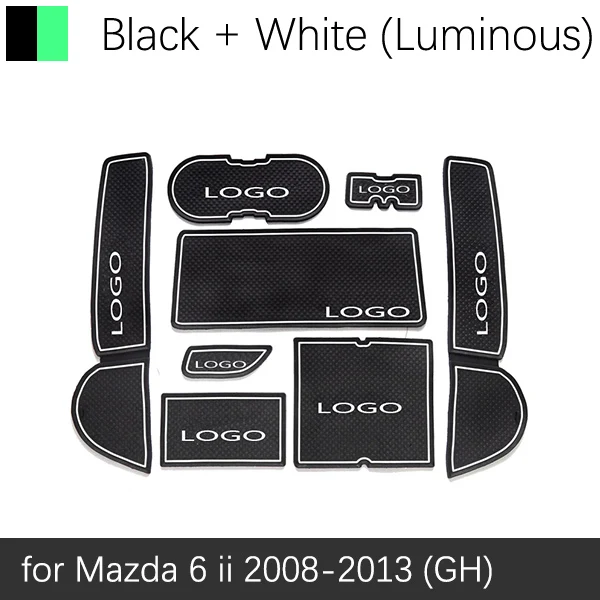 Противоскользящий резиновый подстаканник для Mazda 6 GH 2008~ 2013 подстаканник, подстаканник, аксессуары, автомобильные наклейки 2009 2010 2011 2012 - Название цвета: White