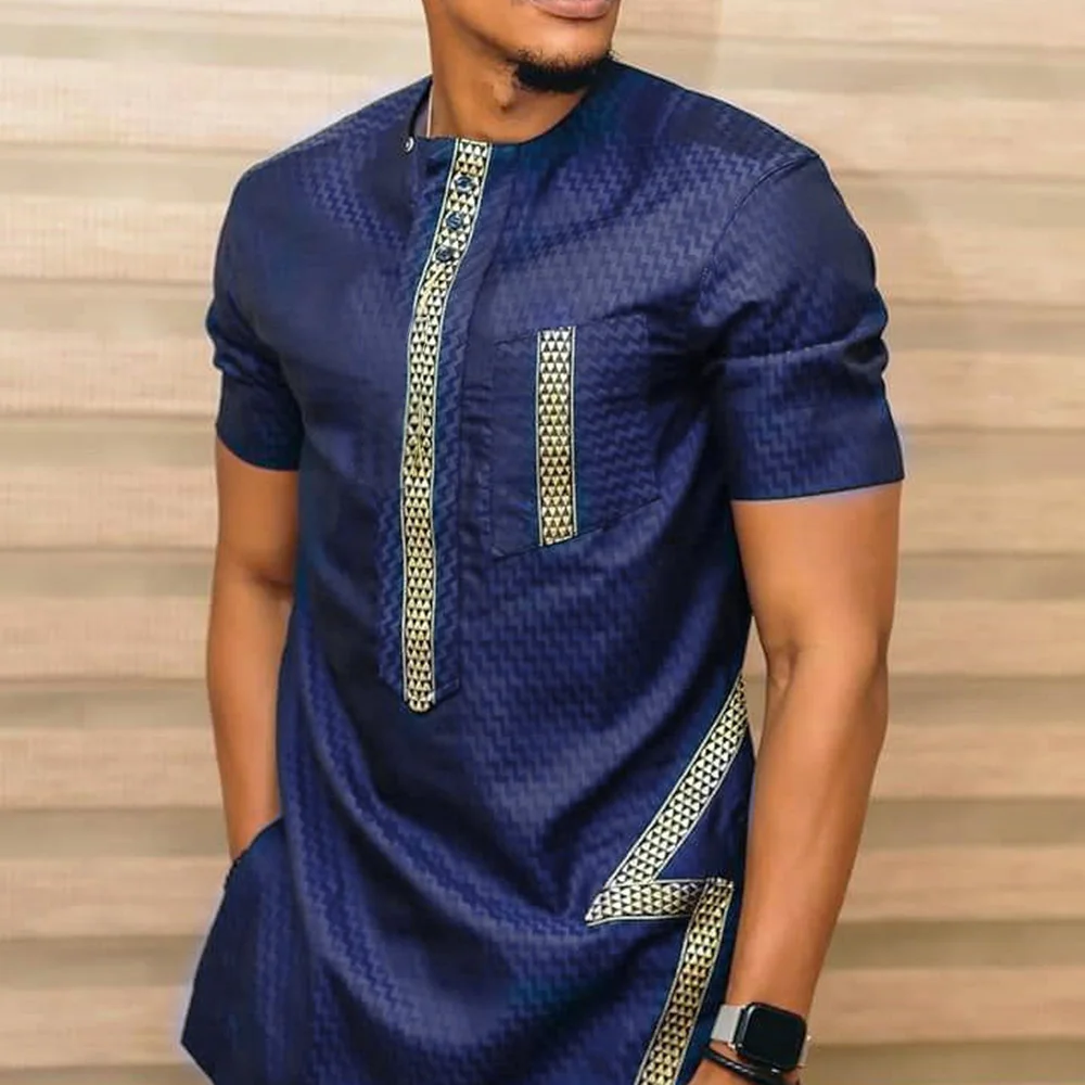 Fashion T shirt Muslim Mens Clothing 