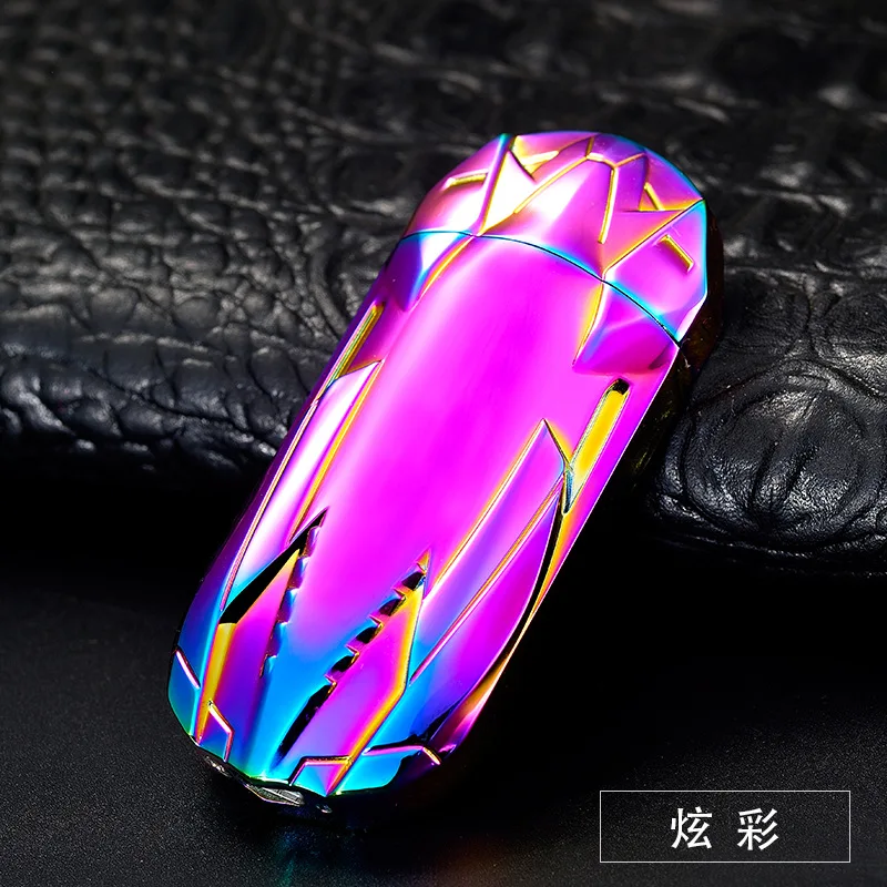 Новинка оригинальная USB зажигалка со сканером отпечатков пальцев двусторонняя