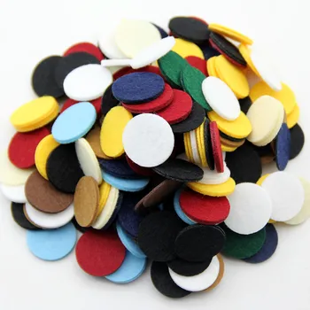 

25MM 150pc Colorful Round Felt Fabric Nonwoven Cloth Felts For Sewing Dolls Craft Accessories Scrapbook Home Wall Decor Stickers