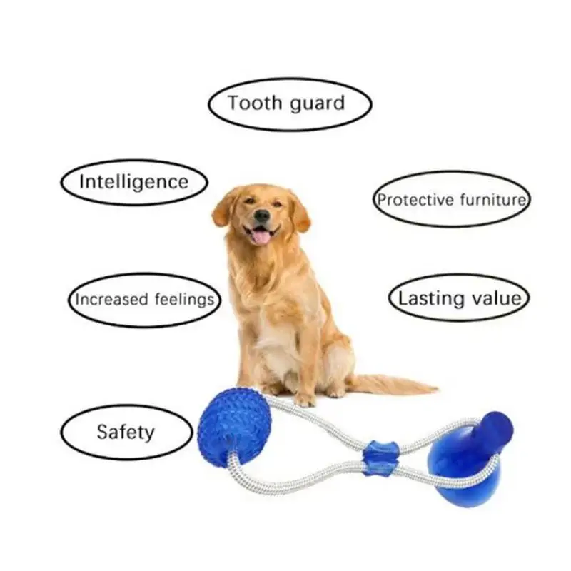 Собака укуса присоски моляры игрушки для домашних животных TPR резиновый эластичный мяч молярный укуса Устойчив игрушечный мяч для питомца