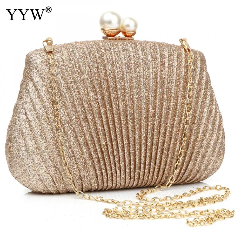 Buy Indian Bling Bag Golden Clutch Purse, Bag With Designer Pattern,  Shoulder Strap and Handle for Wedding, Evening Party and Ethnic Wear.  Online in India - Etsy