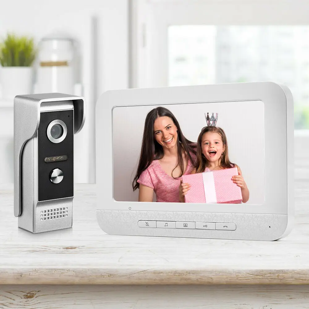 

Video door phone 7 inch doorbell camera wired video intercom doorbell Home Security system