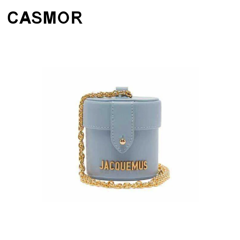 

CASMOR Barrel-shaped Bag Womans Bags Jacquemus Designers 2019 Fashion Mini Chains Messenger Bags INS Ladies Shoulder Bags