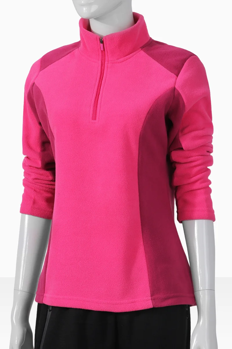 Womens Rose Осенне-зимняя флисовая куртка 5XL для мужчин и женщин, плюс бархатный пуловер, топы для спорта на открытом воздухе, походов, альпинизма, теплая флисовая подкладка, пальто - Цвет: Womens Rose