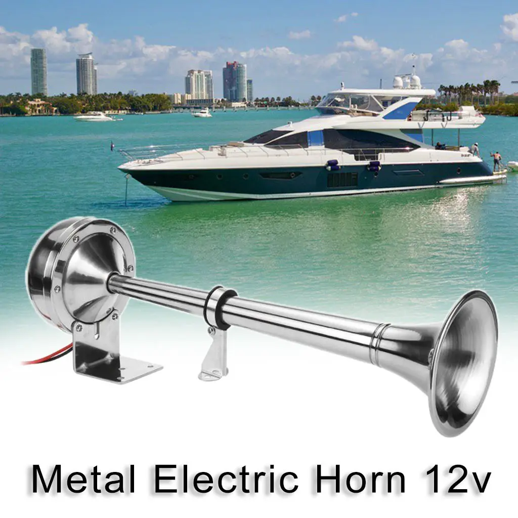 12V Air Horn Single Trumpet 16inch for Lorrys Trains Boats | Автомобили и мотоциклы