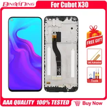 Novo original para cubot x30/c30 lcd & digitador da tela de toque com moldura display módulo acessórios montagem substituição