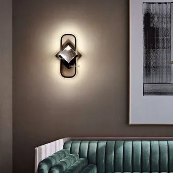 

Nordic LED Luster Wall Light Fixtrues Bedroom Bedside Lamp Minimalist Living Room Decoration Sconces Wall Lamp Outdoor Lighting