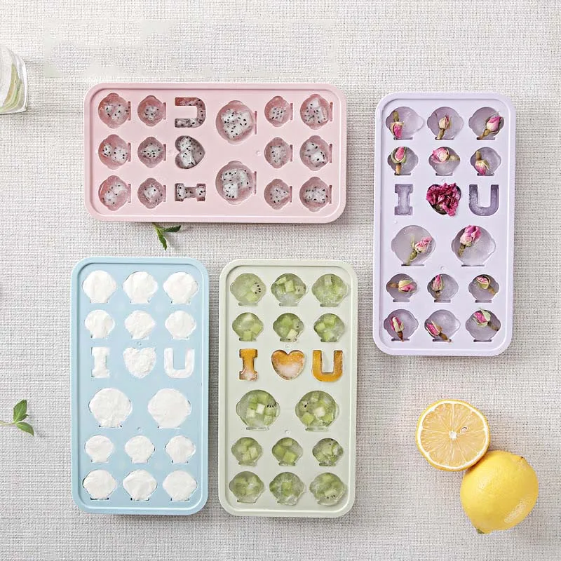 

17Grids Penguin Shaped Ice Cube Mould with Clear Lid Ice Cream Tools 1set Ice Maker Plastic Ice Lattice Mold Kitchen Accessories