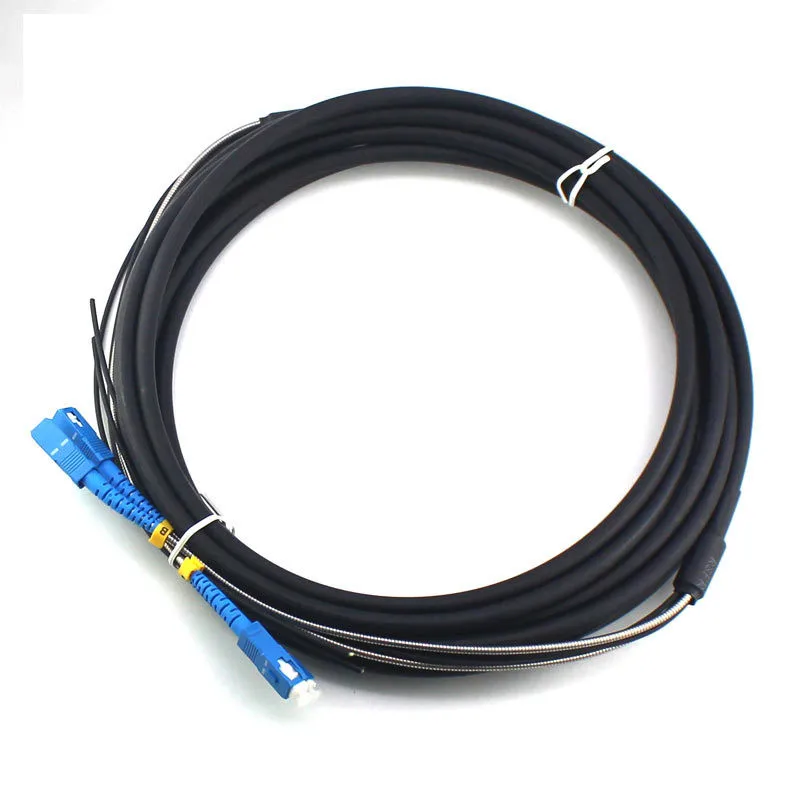 Кабель для шахты SC бронированный оптический кабель связи двухъядерный