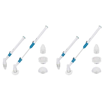 

Electric Spin Scrubber Cordless Chargeable Bathroom Turbo Scrub Cleaning Brush Microfiber Dust Mites Cleaning Tools