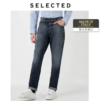 

SELECTED Men's Italy Imported Denim Pants Washed Tapered Slim Fit Jeans S | 419332534
