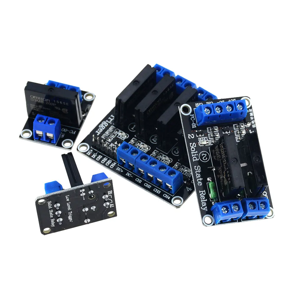 1 шт. низкого уровня 5V 24V 2 4 8 канальный твердотельные реле модуля SSR G3MB-202P 240VAC 2A