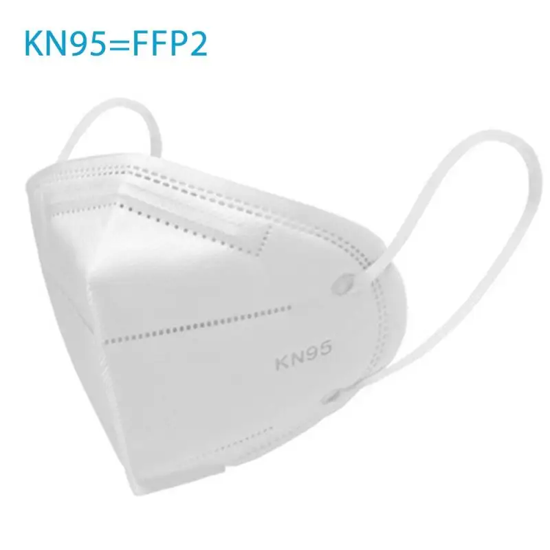 

6 Layer KN95 Mask Equivalent To FFP2 Masks 95% Filtration PM2.5 Protection KN95 Face Dust Roof Mouth Respirator Protection Mask