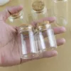 12pcs/Lot 30ml DIY Mini Wishing Glass Bottles Cork Crafts 37mm Tiny Empty  Jars Cork Stopper Transparent Souvenir Container 1