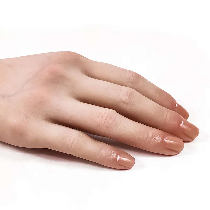 Weibliche Hand Modell Silikon Angepasst Schönheit Lebensechte Hand für Schießen Requisiten Kunstwerk Dekoration Display Gefälschte Nail art TGZS02 – Detail 14