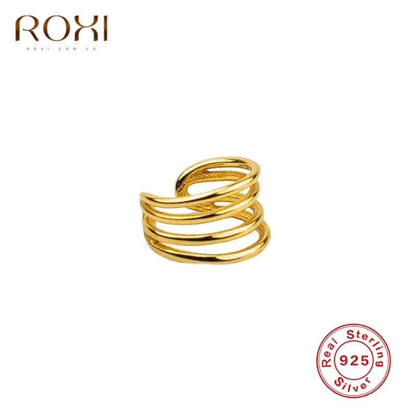 ROXI, новинка, простые женские серьги-каффы, модные, с крестиком, без пирсинга, маленькие серьги, для девушек, Pendientes De Clip wrap Earcuff Brincos
