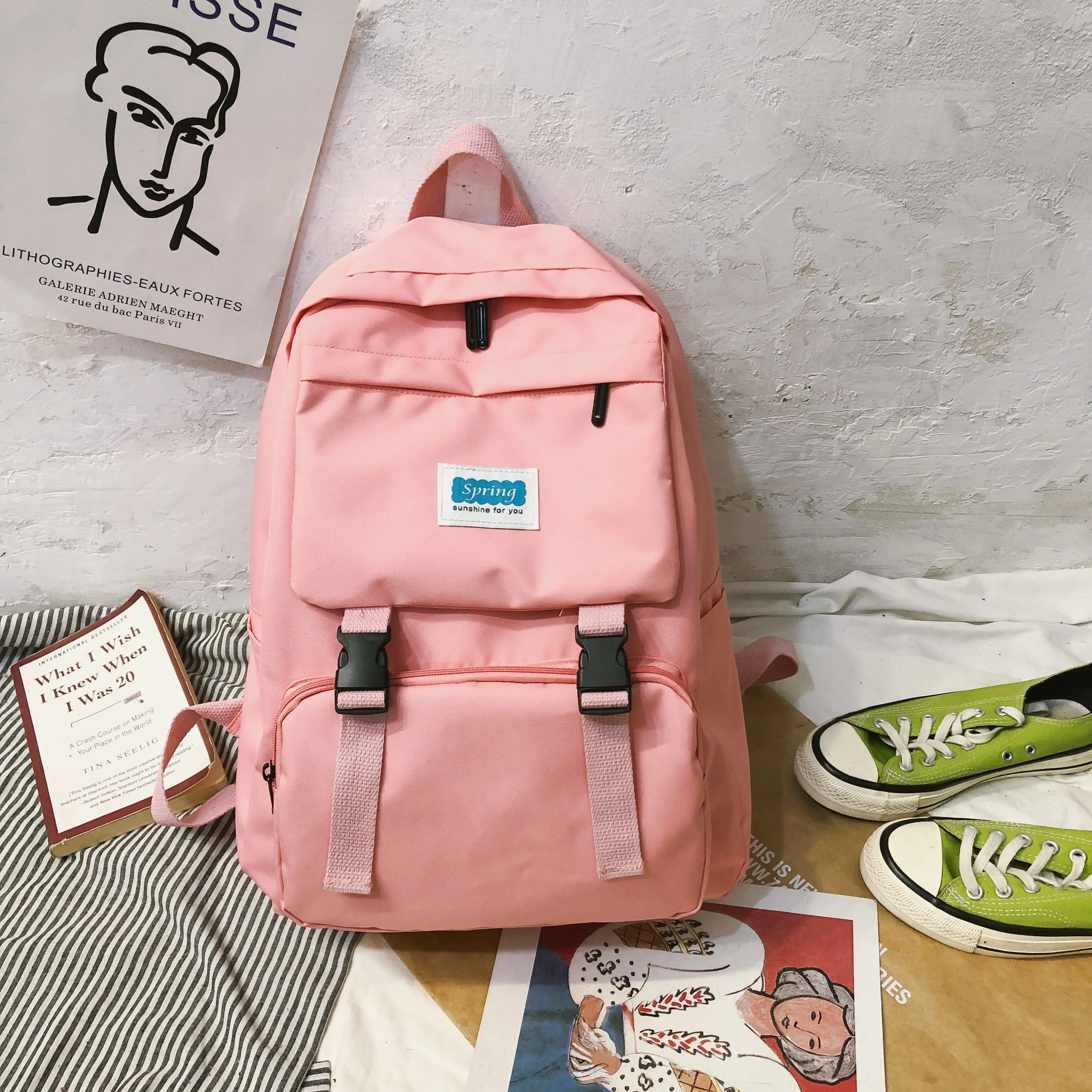 Fashion Ladies Backpack Female Bookbag for girls Stylish School Bag Women Backpack for School Teenagers Girls Mochila School Bag