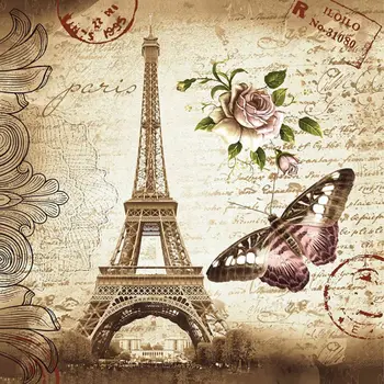 

Eiffel Tower & Flower Waterproof Shower Curtain Polyester Fabric Bath Bathing Bathroom Curtains with Hooks for Home Decorations