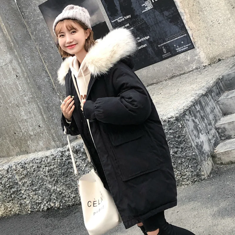 

2019 New Style Winter Large GIRL'S Winter Women's Loose And Plus-sized Fat Mm Korean-style 200 Cotton-padded Clothes Cotton Coat