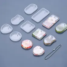 

DIY Keychain Pendant Silicone Mold Set Crystal Epoxy Resin Mold For Necklace Pendants Jewelry Making Casting Mold Crafts