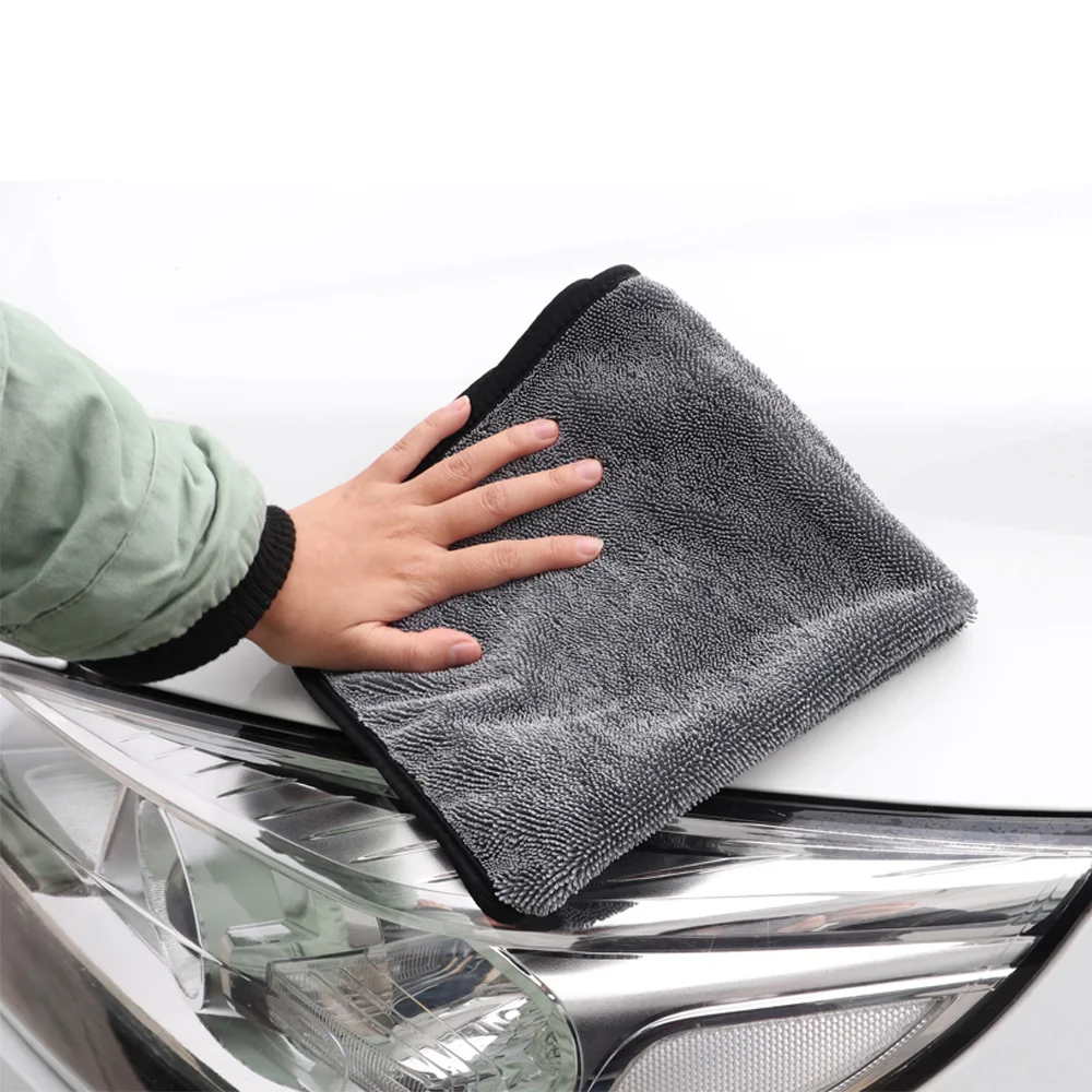 600gsm40x40cm 3 шт. полотенце из микрофибры ткань для мытья автомобиля инструмент для чистки автомобиля детальная Сушка Полотенце толстое полированное полотенце полировка воска