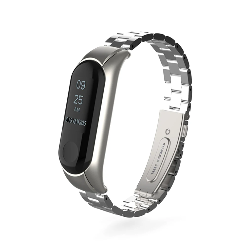 Спортивный сменный металлический ремешок для Mi Band 3 Smart Bracelet