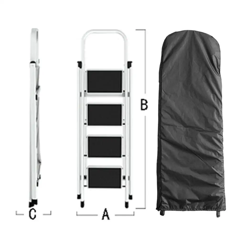 4 Sizes Portable Folding Ladder Dust Cover Outdoor Step Ladder