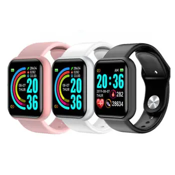 

Y68 Men HR/BP Rate Pedometer Digital Smart Watches Women Smartwatch 2020 Digital Clock Monitor Children Waterproof Watch