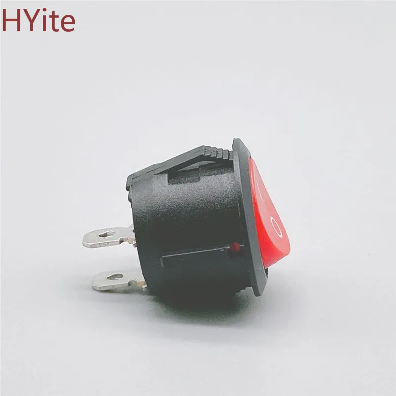 Красный черный белый Вкл/Выкл круглый Кулисный тумблер 6A/250VAC 10A 125VAC Пластиковый