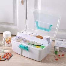 Бытовая Медицинская медицинская коробка портативная медицинская Медицинская медицинская коробка многослойная медицинская сумка Детская медицинская коробка пластиковая медицинская кабина