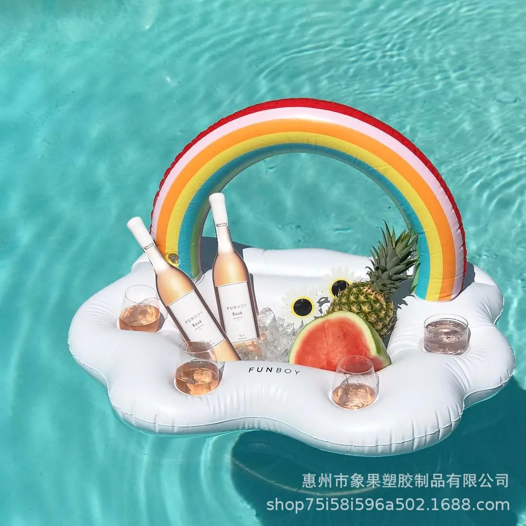 Поколение Fat Rainbow Cloud Cup Holder открывалка для бутылок напитков надувная Вода лед бар напрямую от производителя в настоящее время
