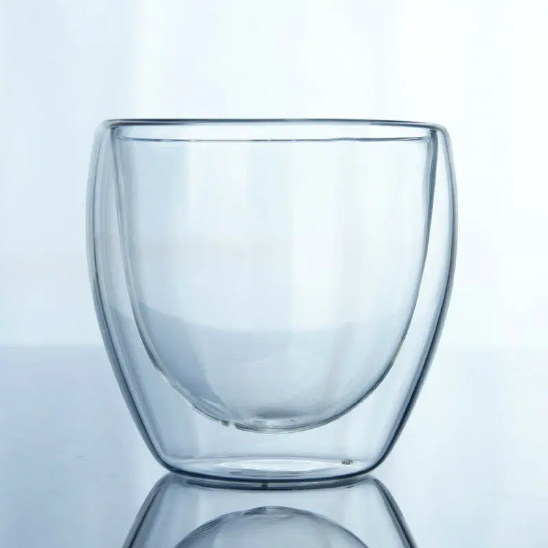Горячая 150-450 мл чашка с двойными стенками кофейная стеклянная чайная кружка Изолированные Кружки Чашки Эспрессо безопасные удобные бокалы для вина и пива