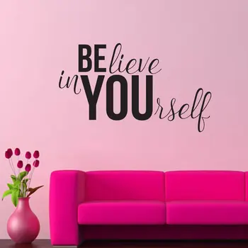 

Believe In YOUrself Spiritual Words Wall Sticker House Decoration