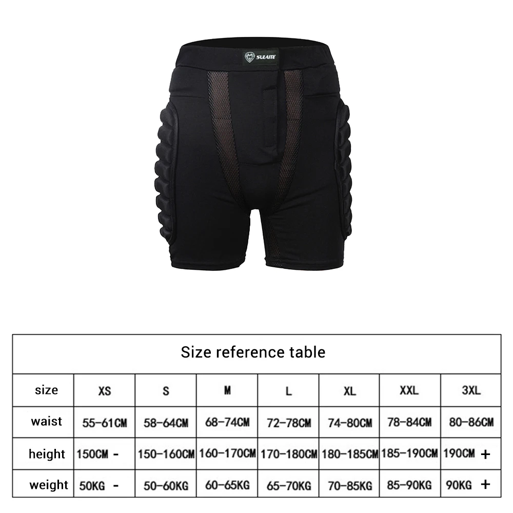 Unisex Motorcycle Shorts Ski Snowboarding Protective Gear Hip Butt Pad Extreme Sports MTB Bike Armor Motocross Shorts