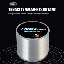 

120M Fishing Line Carbon Fiber Coating Nylon String Cord Clear Fluorocarbon Strong Fishing Wire 0.2-0.6mm 3.25-21.5kg Durable