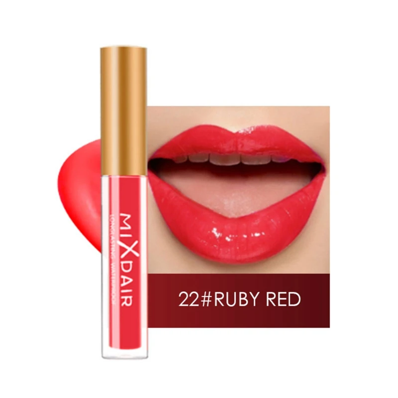 as the picture Silky Matte Lip Gloss Moisturizing Non-stick Cup Lasting Non-fading Liquid Matte Smooth Lip Glaze MKXJ - Цвет: as the picture