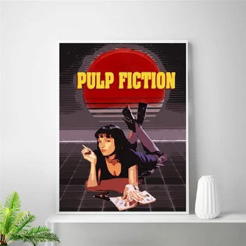 

Pulp Fiction movie Poster Art Canvas Painting Room Decor
