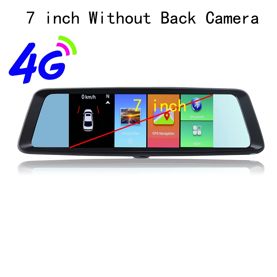 Udricare 4G sim-карта Android Смарт зеркало заднего вида двойной объектив DVR gps навигация мобильный телефон пульт дистанционного управления видеомагнитофон