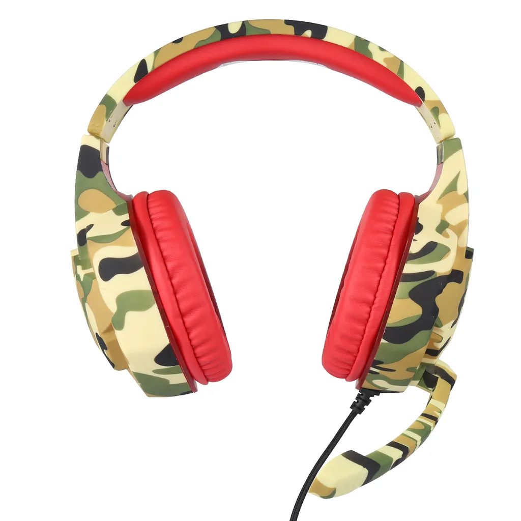 Kubite T176 Проводные игровые гарнитуры большие наушники со световым микрофоном стерео наушники глубокий бас для ПК компьютера геймера ноутбука PS4