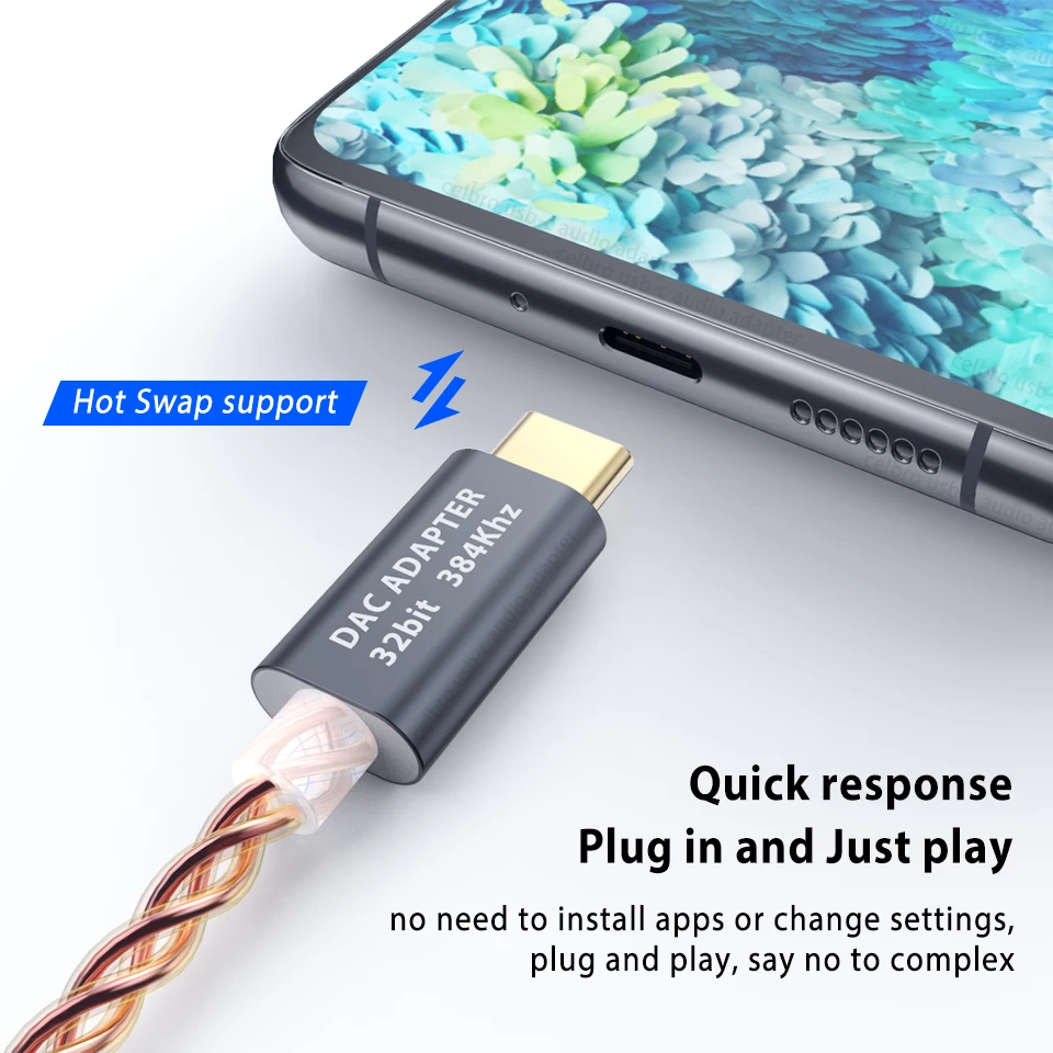 Усилитель для наушников Celbro Hi Fi DAC аудиоадаптер Type C 3 5 мм to3 чип телефонов Android ПК Mac