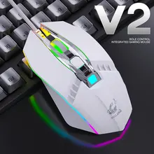 Портативная оптическая мышь Opt для игр, ПК, планшета, полихроматический светодиодный, 4 клавиши, 1800 dpi, оптическая мышь, цветная проводная USB мышь для ноутбука