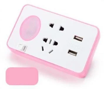 3 года гарантии светодиодный Ночной светильник с двумя USB портами, Порты и разъёмы телефон Зарядное устройство ввиде штепсельной вилки Беспроводной розетка настенный светильник с держатель мобильного телефона - Тип: Pink