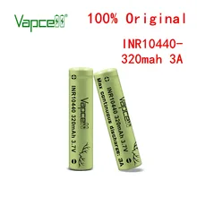 Vapcell inr original 10440 320 mah 3a max contínua hkj teste de descarga bateria recarregável pilha para lanterna frete grátis