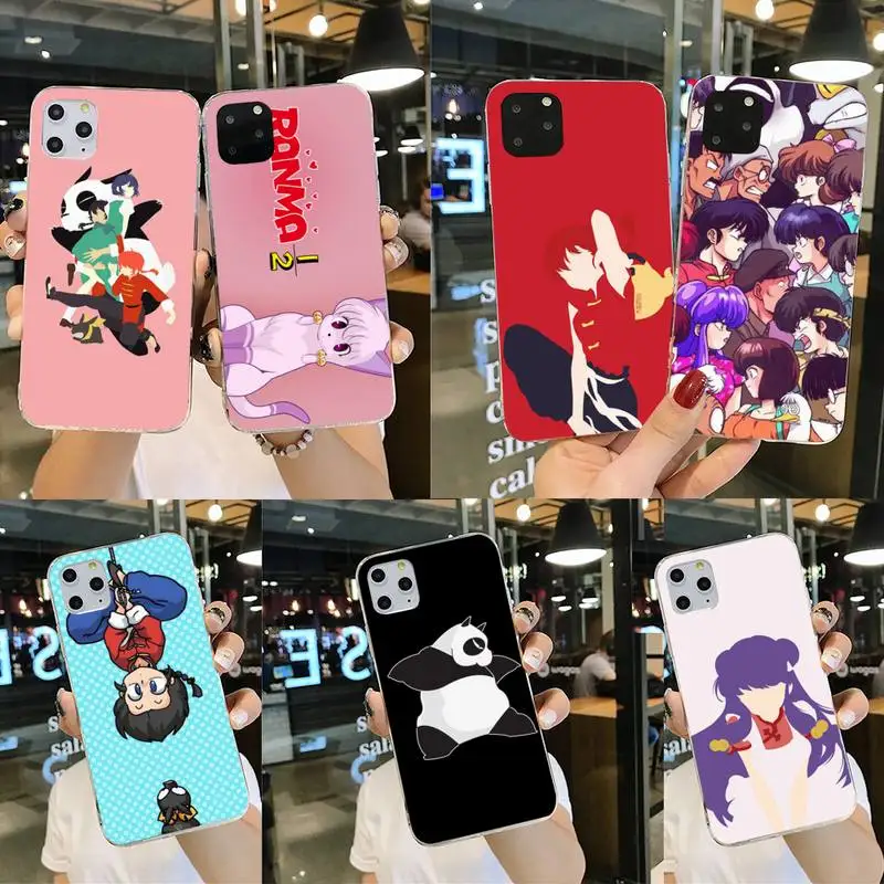 CUTEWANAN мультяшный Ranma 1 2 мягкий силиконовый чехол для телефона из ТПУ iPhone 11 pro XS MAX 8 7