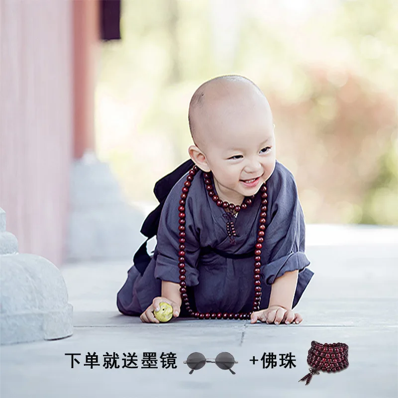 

Robe Clothes Performance Children Little Monk BOY'S Practicing Monks Ancient Costume Photography Baby B Class Spring And Autumn