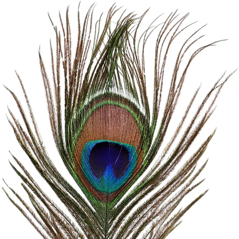 20-500pcs high quality natural peacock feathers 24-32CM diy feathers for  crafts wedding home Decoration pluma flower vase plumes