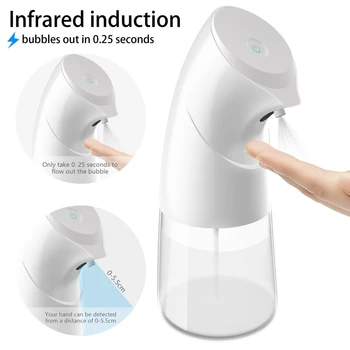

Intelligent Automatic Induction Foam Soap Dispenser Infrared Sensor Touchless Hand Sanitizer Alcohol Sprayer for Bathroom
