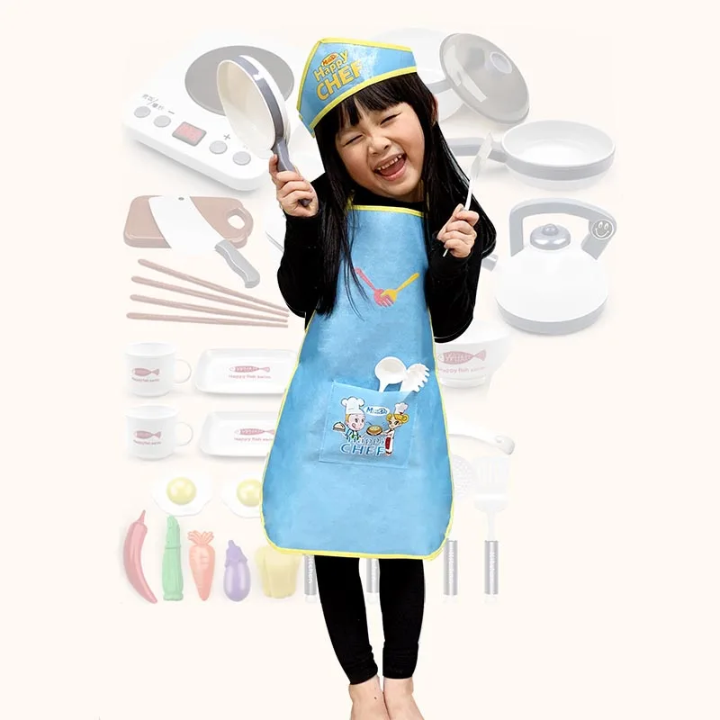 Children Pretend Play Doctor Nurse Chef Uniform Role Performing Costume Cosplay Game Clothing Props for Festival Birthday Gifts